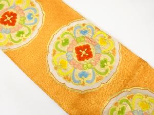 アンティーク　鏡裏に華紋織り出し袋帯（材料）